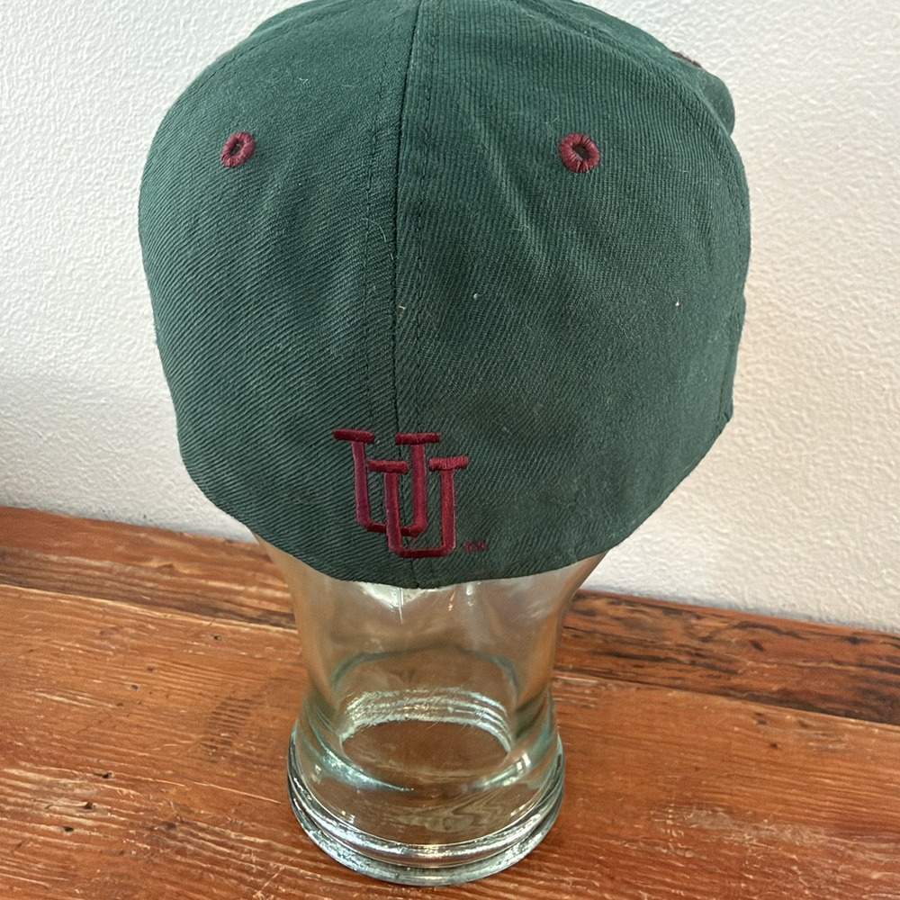 Vintage Utah Utes New Era 5950 Pro model 100% Wool Y2k Fitted 7 3/8 made in USA - Picture 3 of 11